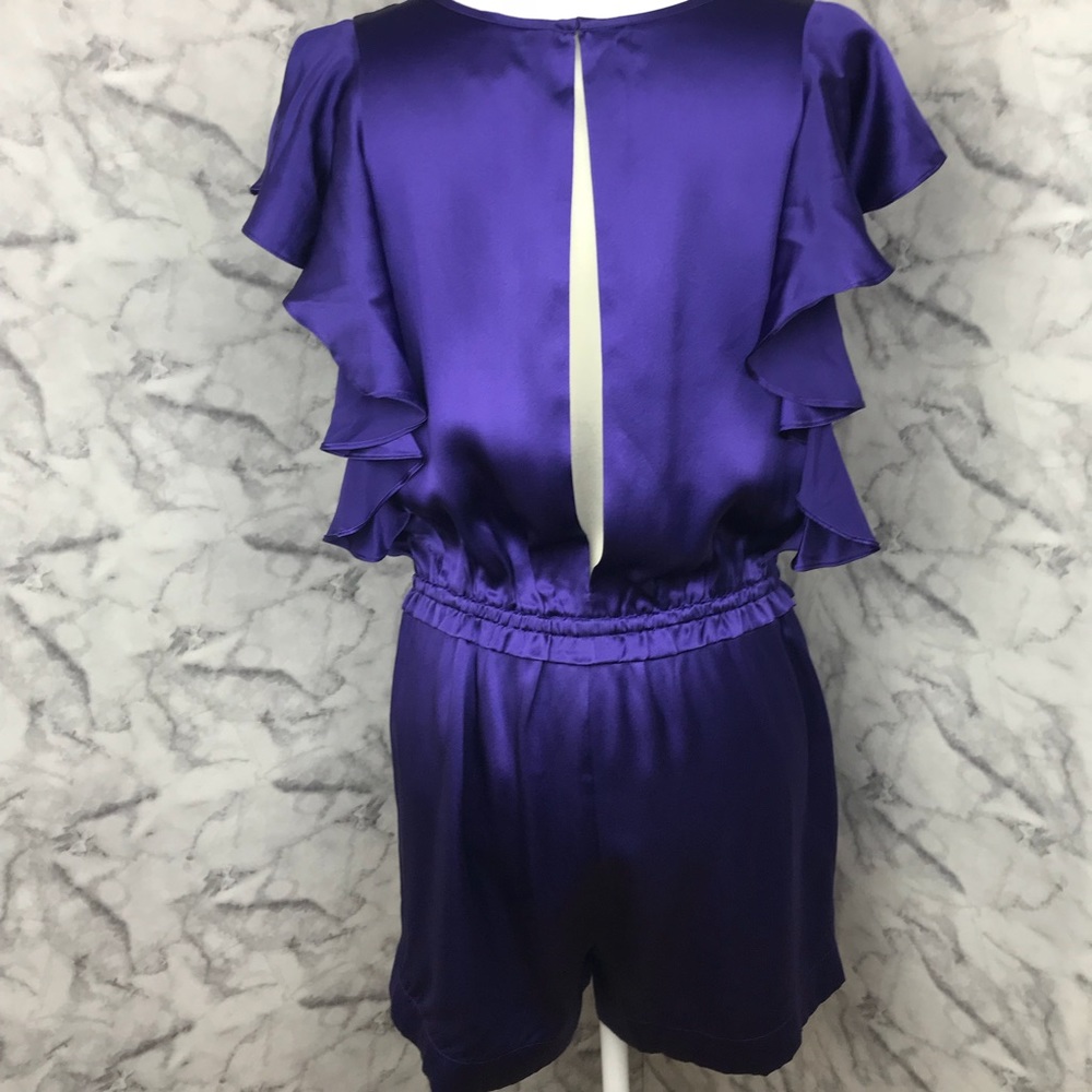 Juliette Longuet Silk Ruffle Romper